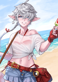 Image 2 of Vacation Alisaie Mini Standee「水着アリぜー　アクリルスタンド」