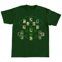 'Championship Lineup" By 3 Kings in Dark Green Shirt