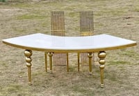 Sweetheart luxury table / Couple's luxury glass  table  