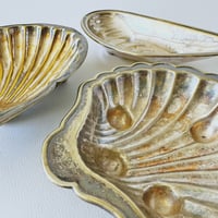 Image 5 of Vintage Silver Plated Seashell Dish Set