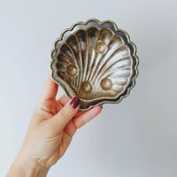 Image 2 of Vintage Silver Plated Seashell Dish Set