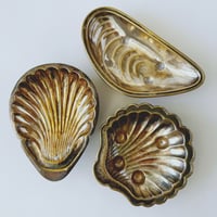 Image 3 of Vintage Silver Plated Seashell Dish Set