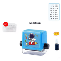 Math Stamp Roller Addition Subtraction Multiplication Division Practice Mathematical Operation Math 