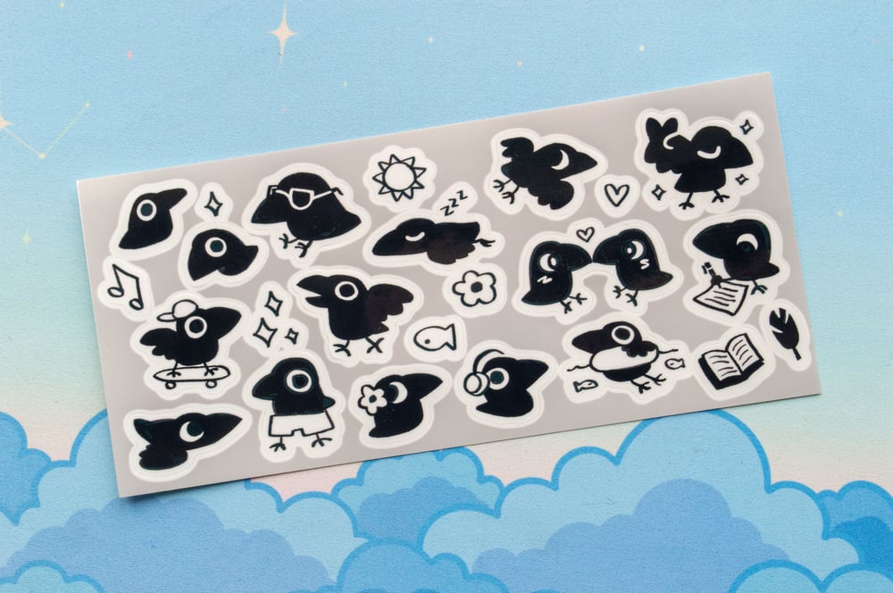 Image of Little Crow Sticker Sheet