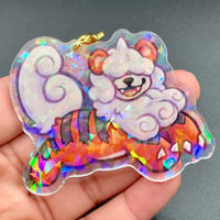 Image 2 of Hisuian Growlithe Acrylic Charm