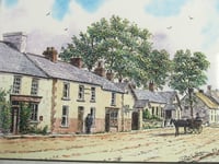 Image 2 of Vintage Ballyronan Londonderry Art Print by John S Haggan, Village Street Scene, Framed 