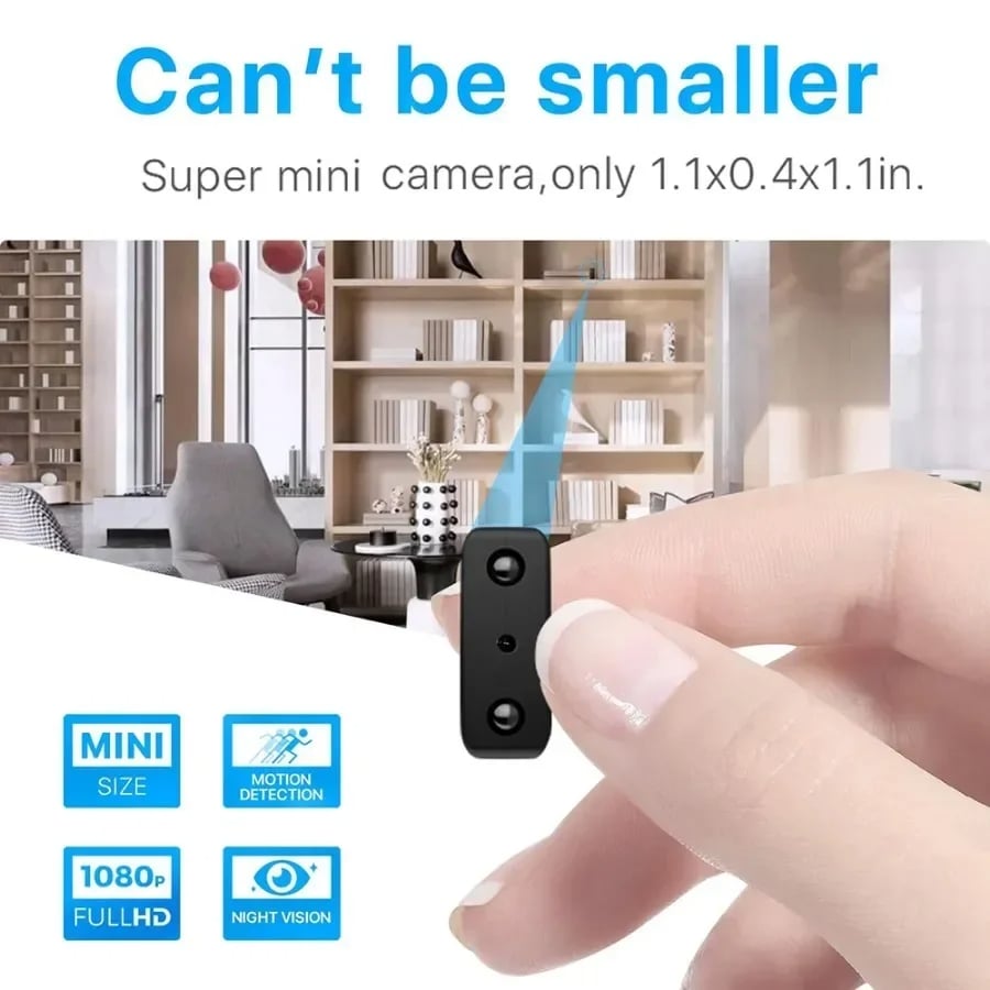 MSL 1080P HD Mini Camera with Built-in Battery and IP Remote Monitoring