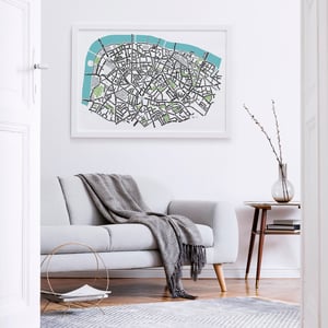 Image of South Bank London Type Map