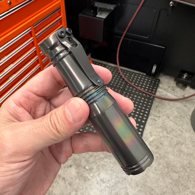 Polished Oil Slick Zirconium 18500 Comet