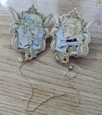 Image 2 of Lumine and Aether wooden pin
