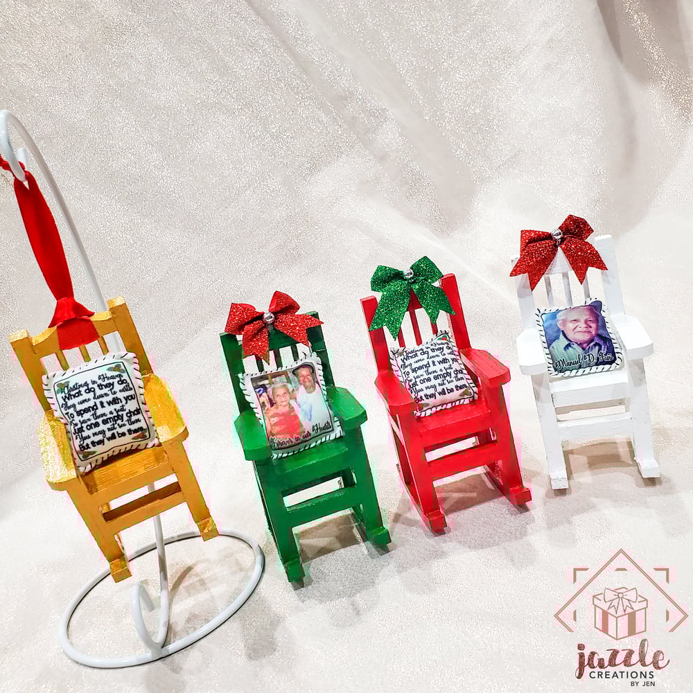 Image of Christmas in Heaven Memorial Rocking Chair Ornament