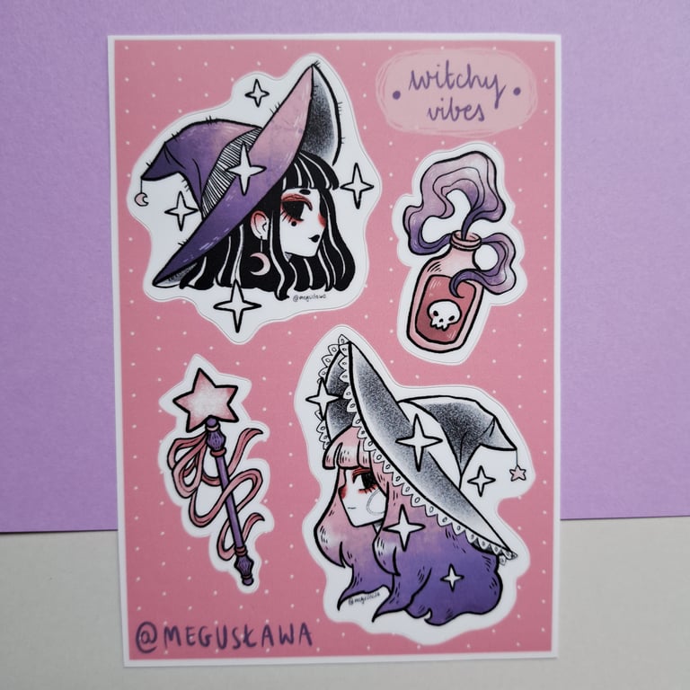 Witchy Vibes - vinyl sticker set Image 4