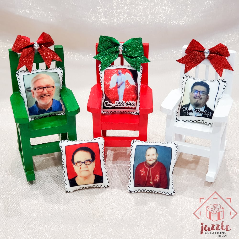 Image of Christmas in Heaven Memorial Rocking Chair Ornament