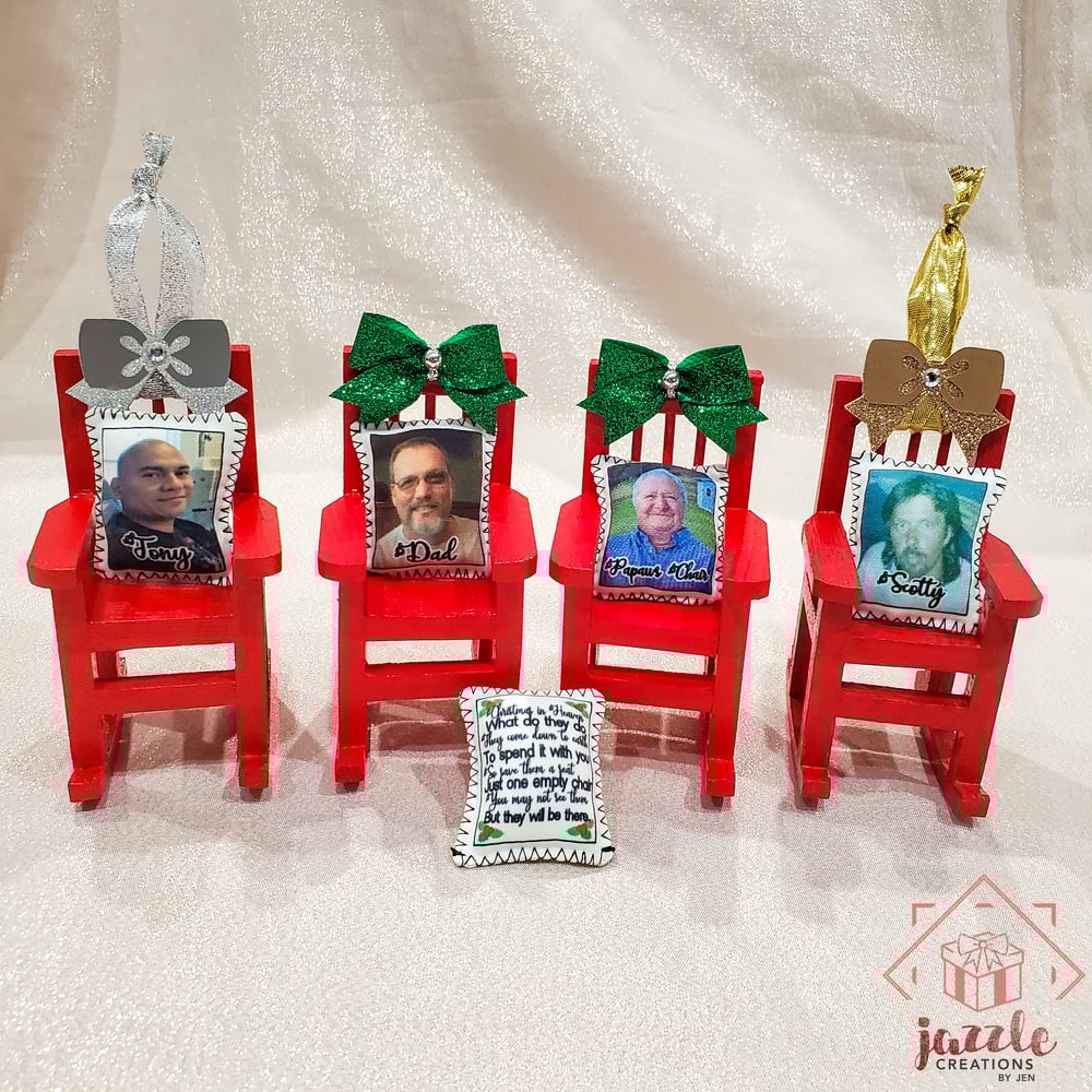 Image of Christmas in Heaven Memorial Rocking Chair Ornament