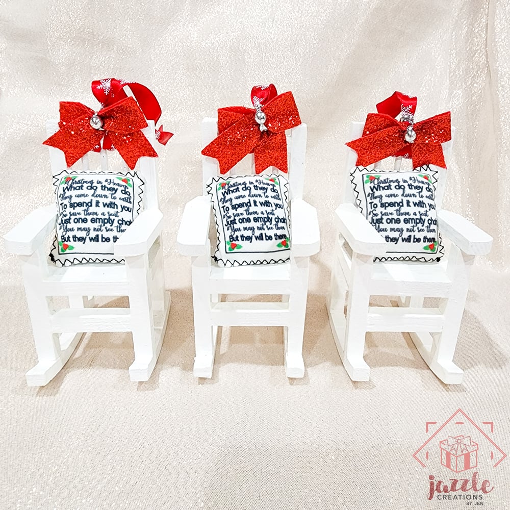 Image of Christmas in Heaven Memorial Rocking Chair Ornament