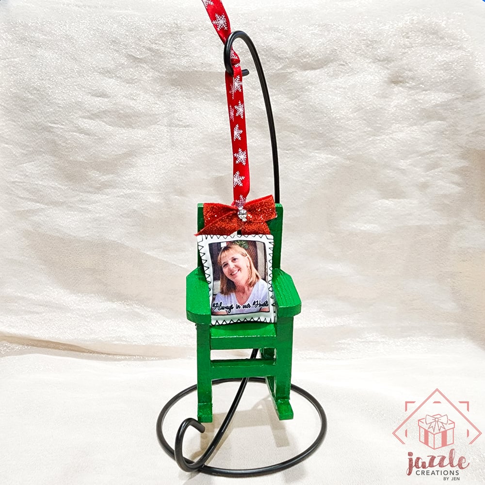 Image of Christmas in Heaven Memorial Rocking Chair Ornament