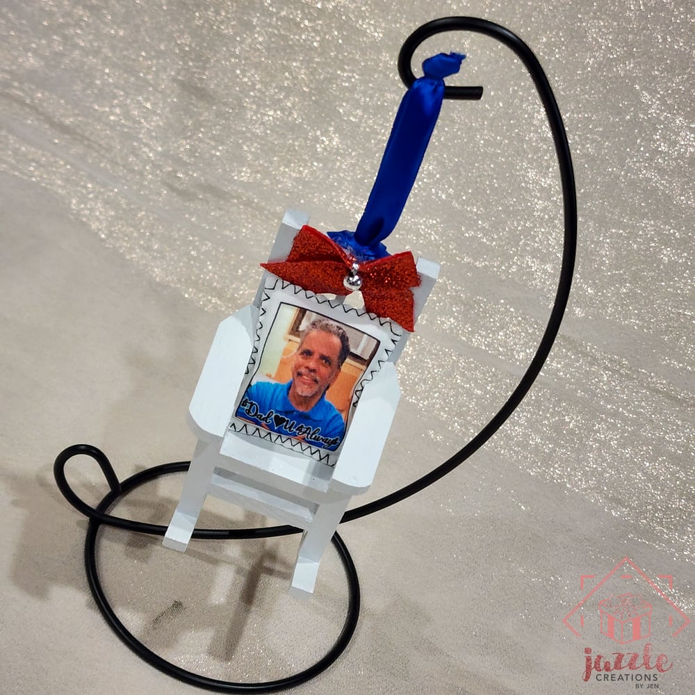 Image of Christmas in Heaven Memorial Rocking Chair Ornament