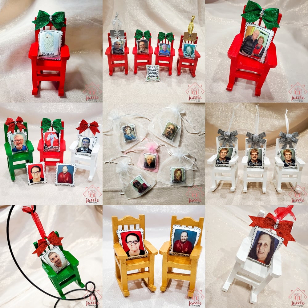 Image of Christmas in Heaven Memorial Rocking Chair Ornament