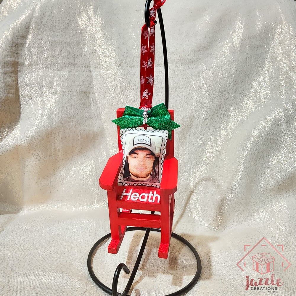 Image of Christmas in Heaven Memorial Rocking Chair Ornament