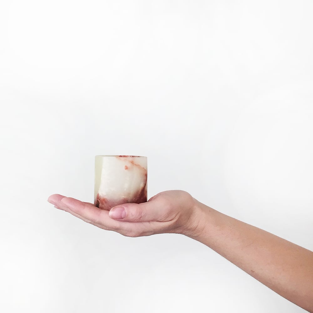 Image of Handmade Green Onyx Tea Light Holders