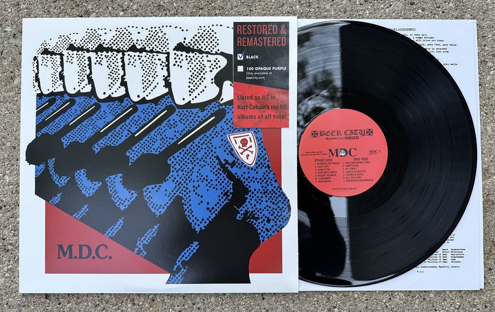 Image of MDC - "Millions of Dead Cops - Millennium Edition" Lp 