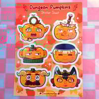 Image 3 of Dungeon Pumpkins Sticker Sheet