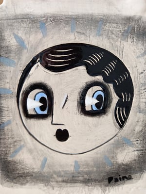 Image of Handmade Ceramic Tile - Blue Eyes