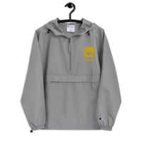 Image 7 of My Skull Is Gold Embroidered Champion Packable Jacket 