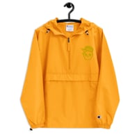 Image 3 of My Skull Is Gold Embroidered Champion Packable Jacket 