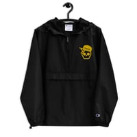 Image 9 of My Skull Is Gold Embroidered Champion Packable Jacket 