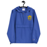 Image 4 of My Skull Is Gold Embroidered Champion Packable Jacket 