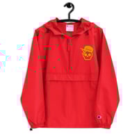 Image 1 of My Skull Is Gold Embroidered Champion Packable Jacket 