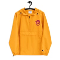 Image 3 of My Skull Is Flamingo Embroidered Champion Packable Jacket