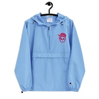 Image 4 of My Skull Is Flamingo Embroidered Champion Packable Jacket