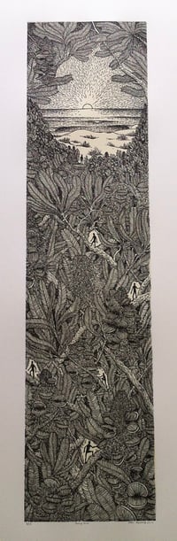 Image 1 of young man - lino