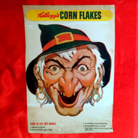 Image 1 of Witch - Kelloggs Corn Flakes mask (1954) - backside