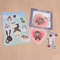 Image 1 of FFXIV Keychain & Sticker Pack