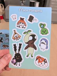 Image 3 of FFXIV Keychain & Sticker Pack
