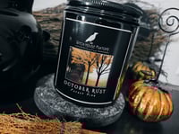 October Rust/ Forest Pine scented candle
