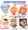 [ PREORDER ] NAMJOON COSTUME ACRYLIC KEYCHAINS & STICKERS