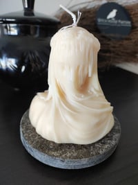 Small witch with veil scented candle