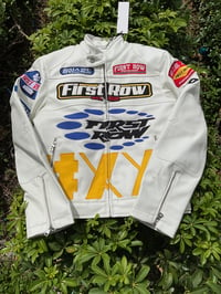 Image 1 of Men white first row letterman jacket