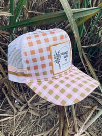 Mustard Gingham CM19 Trucker Cap