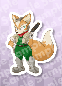 Fox McCloud Vinyl Sticker