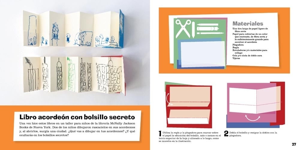 Image of Taller de libros para niñ*s 25 proyectos con papel para doblar, coser, pegar, ensamblar, desplegar 