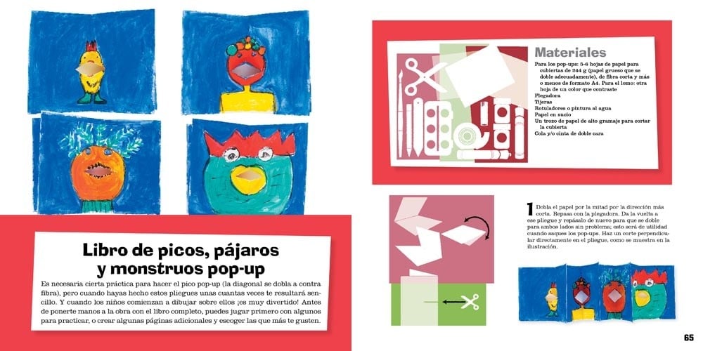 Image of Taller de libros para niñ*s 25 proyectos con papel para doblar, coser, pegar, ensamblar, desplegar 