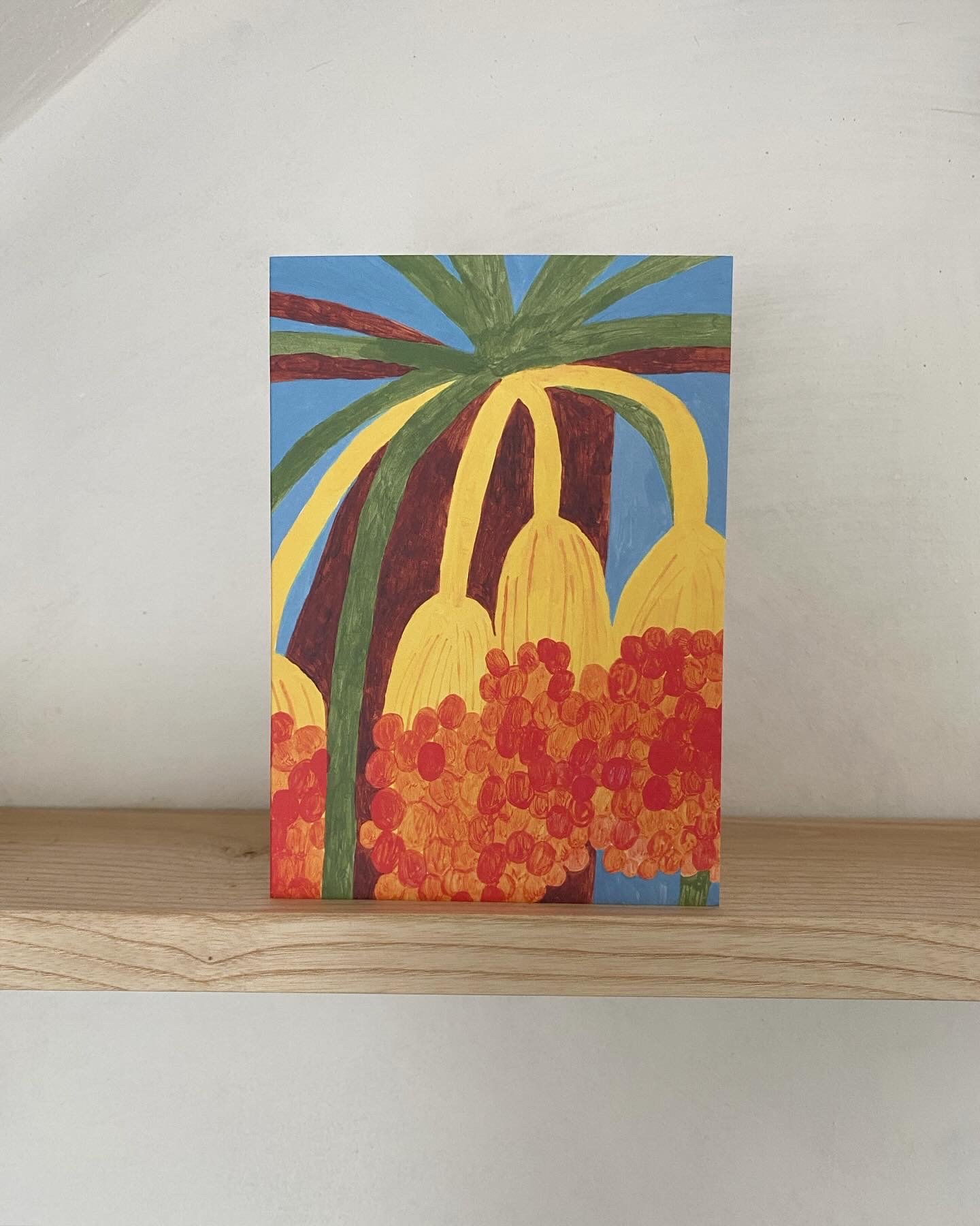 Image of Date Palm Greetings Card