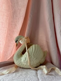 Image 1 of 1950's Dartmoor Devon Swan Vase