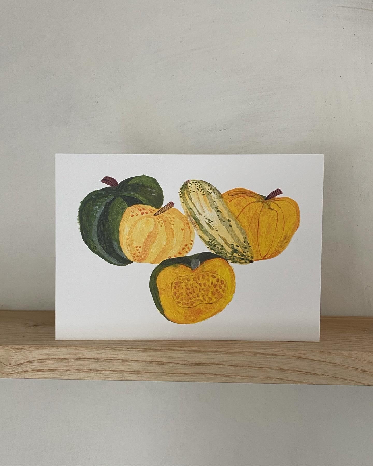 Image of Squashes Greetings Card