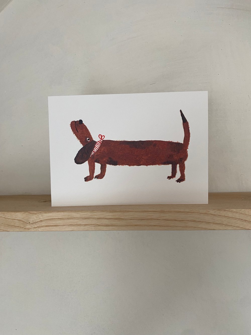 Image of Long Dog Greetings Card